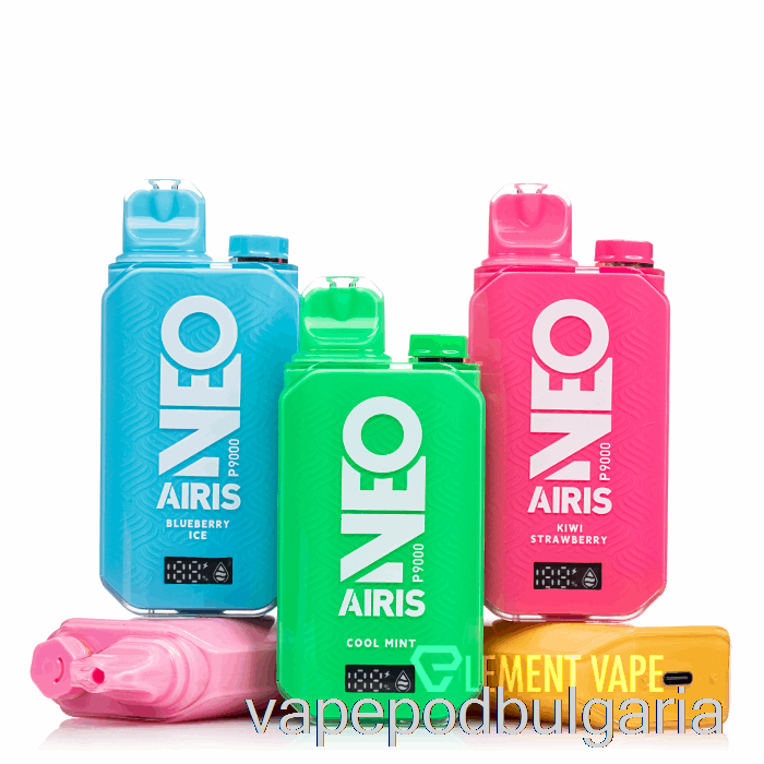 Vape 10000 Дръпки Airis Neo P9000 Disposable Kiwi Dragon Berry